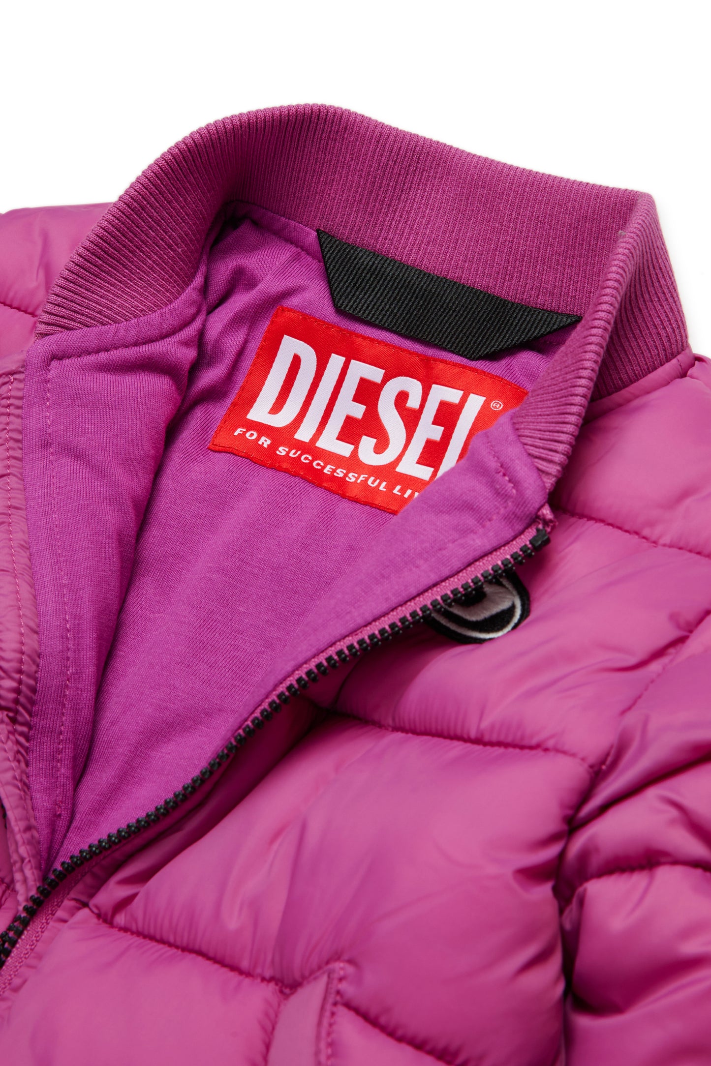 Padded jacket with patch Oval D