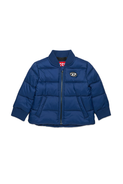 Padded jacket with patch Oval D