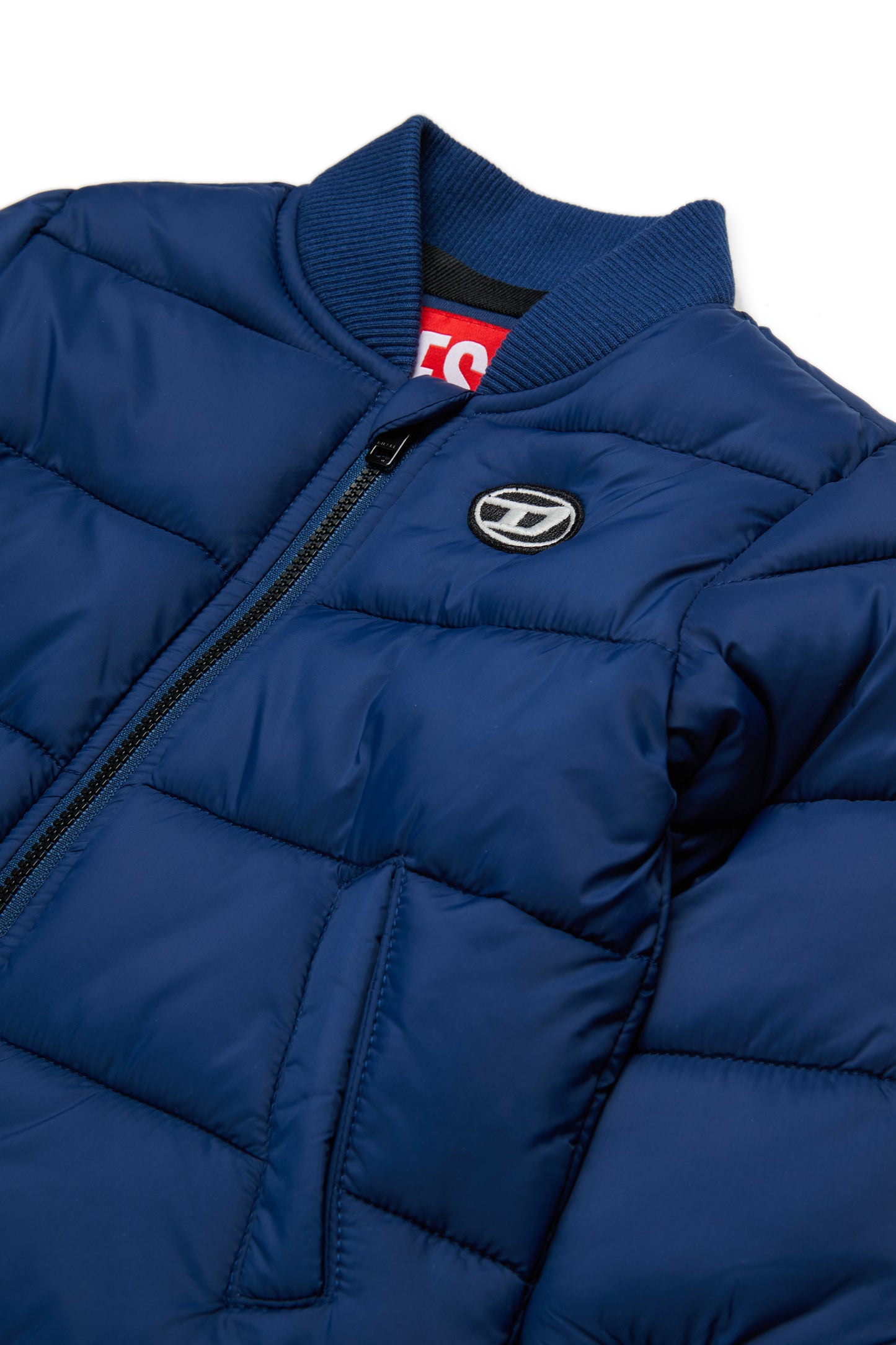 Padded jacket with patch Oval D