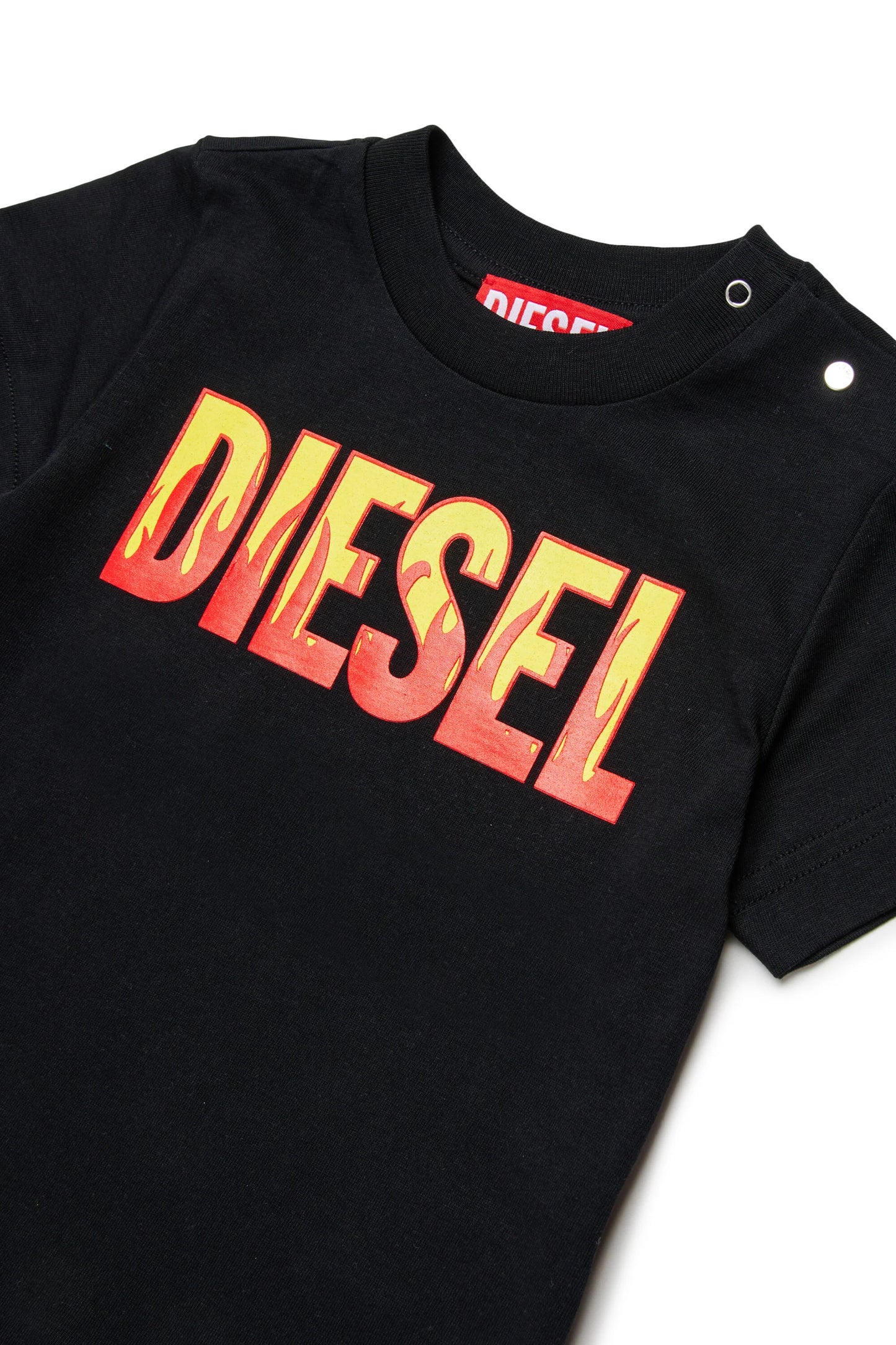 T-shirt with flame logo Diesel