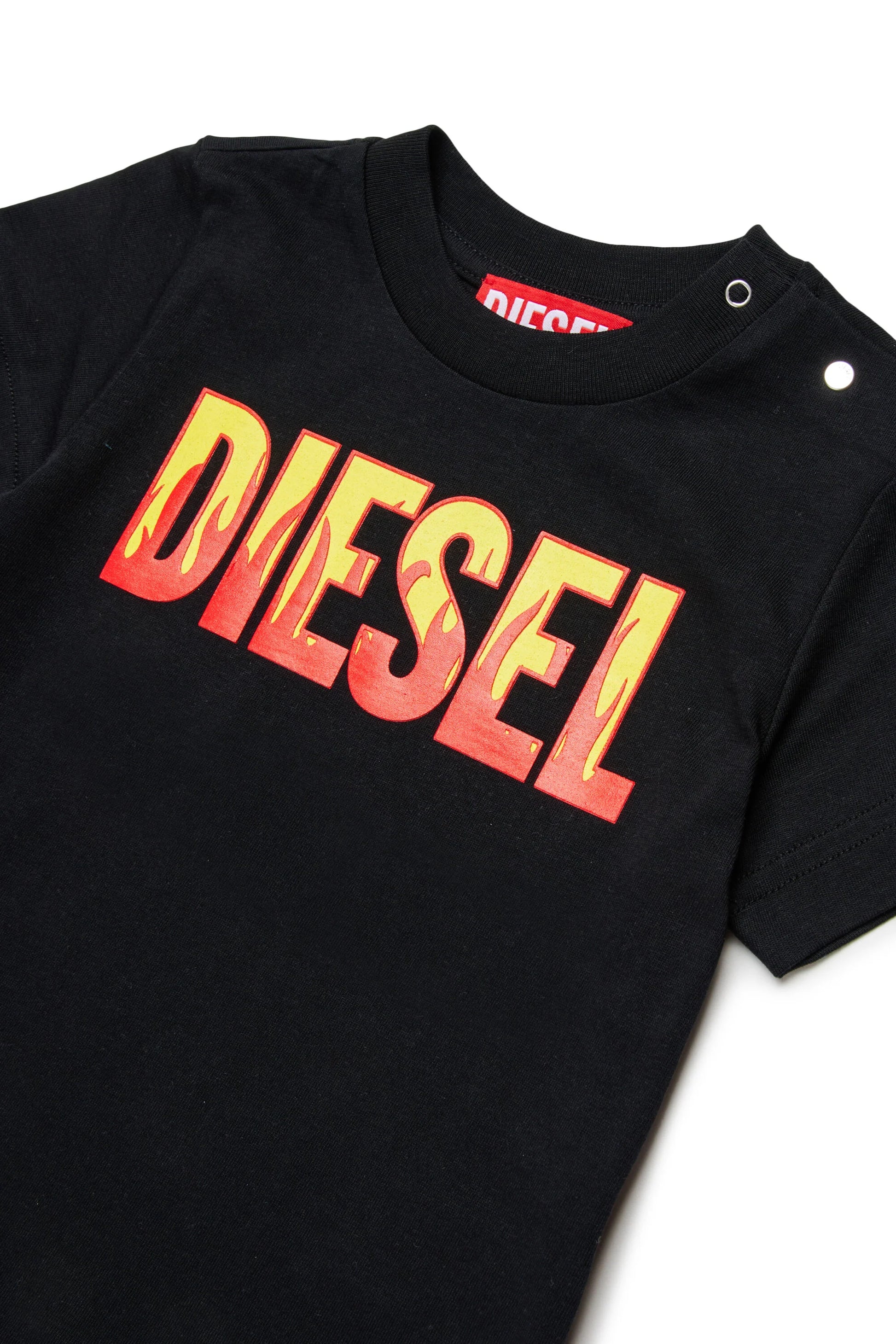 T-shirt with flame logo Diesel