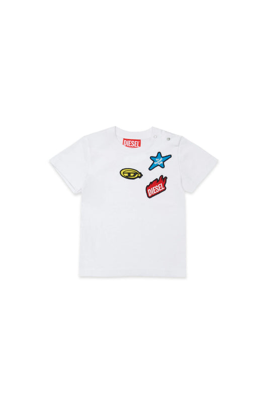 T-shirt with graphic patches Diesel