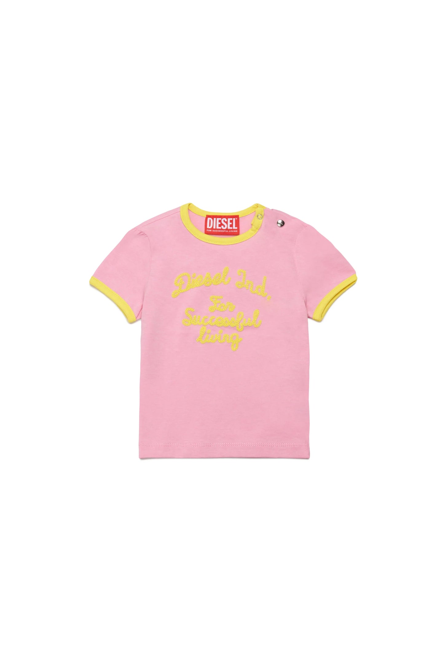 Logo T-shirt with embroidered script Diesel