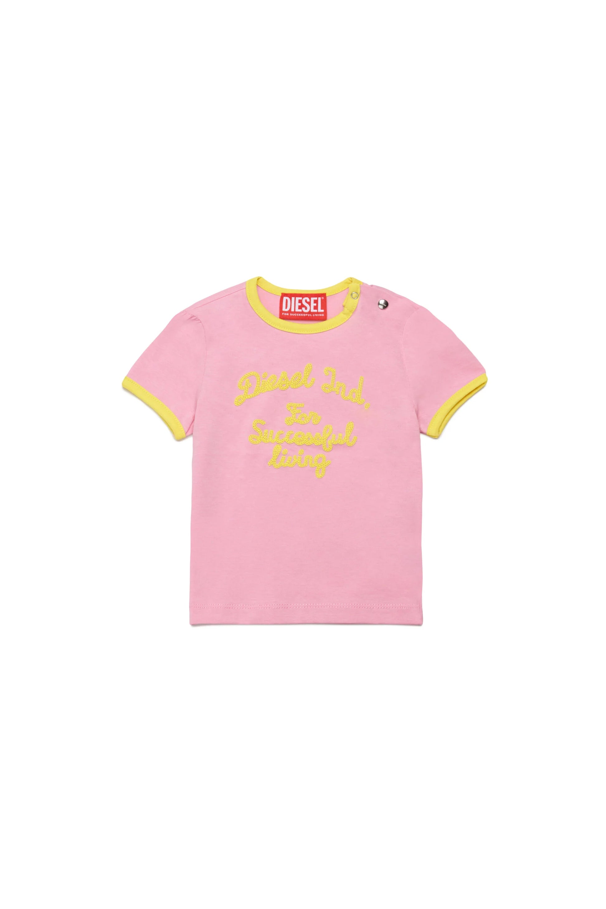 Logo T-shirt with embroidered script Diesel