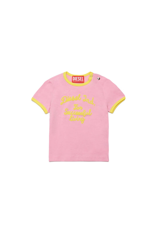 Logo T-shirt with embroidered script Diesel