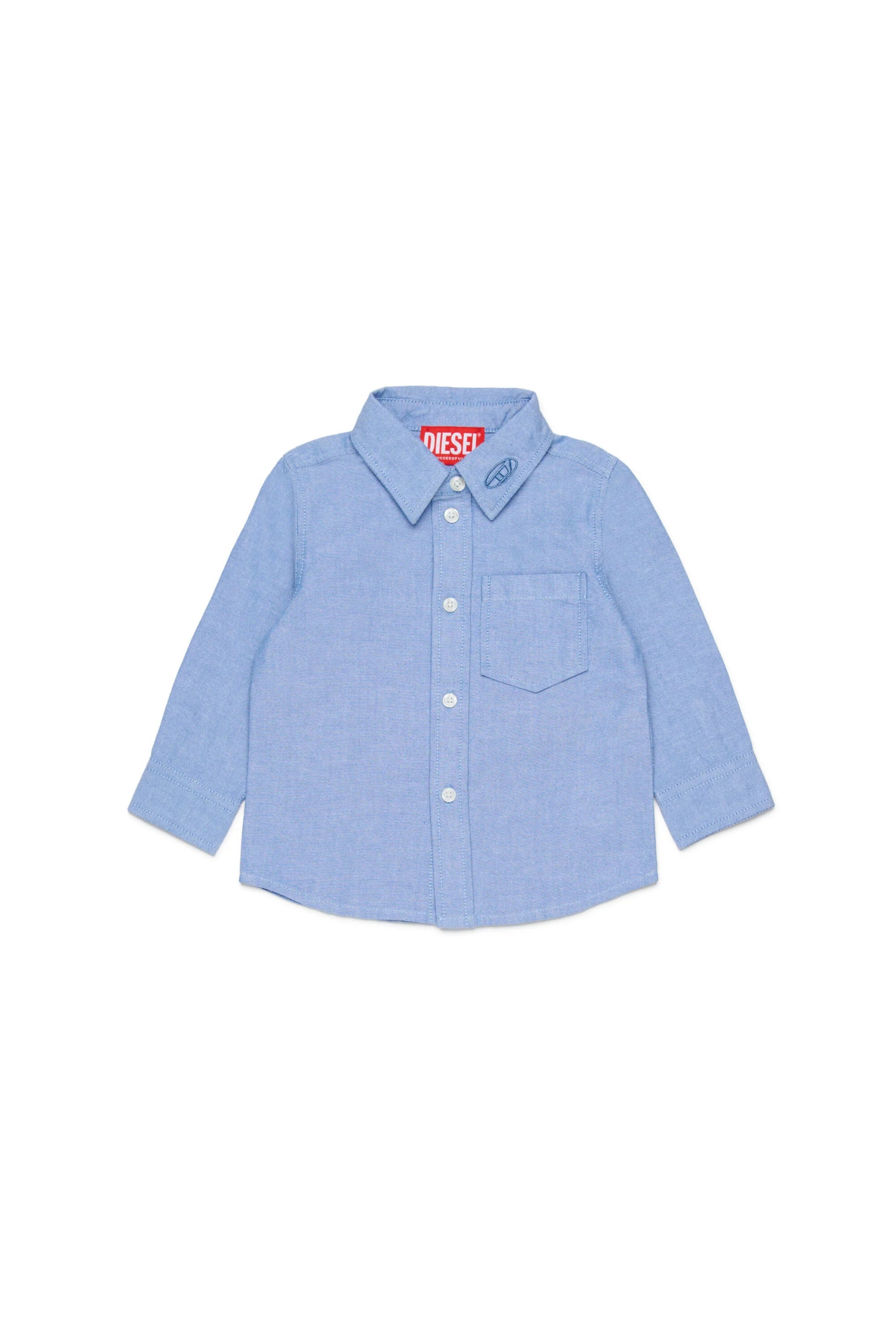Button-down shirt with logo stamp Diesel