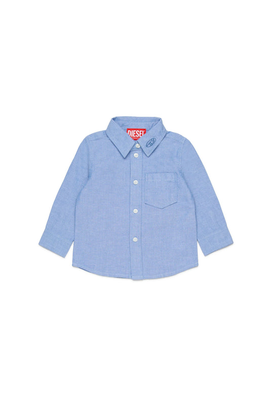 Button-down shirt with logo stamp Diesel