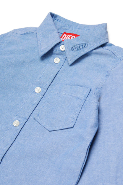 Button-down shirt with logo stamp Diesel