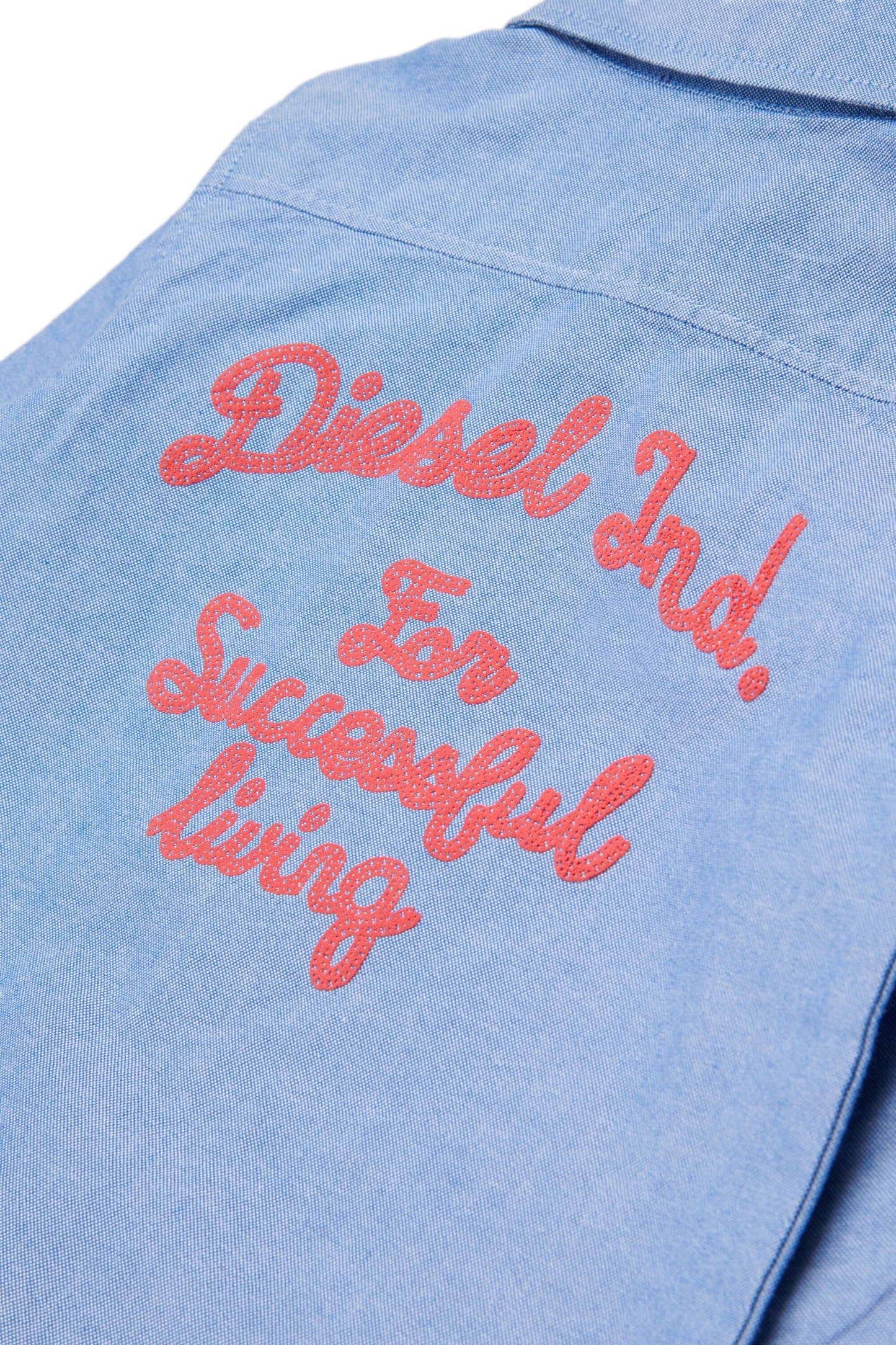 Button-down shirt with logo stamp Diesel
