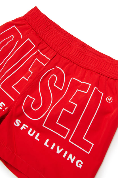 Swim shorts with contract logo Diesel