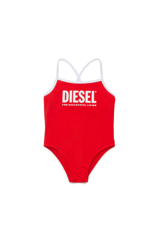 One-piece swimsuit with contrast trim Diesel