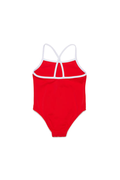 One-piece swimsuit with contrast trim Diesel