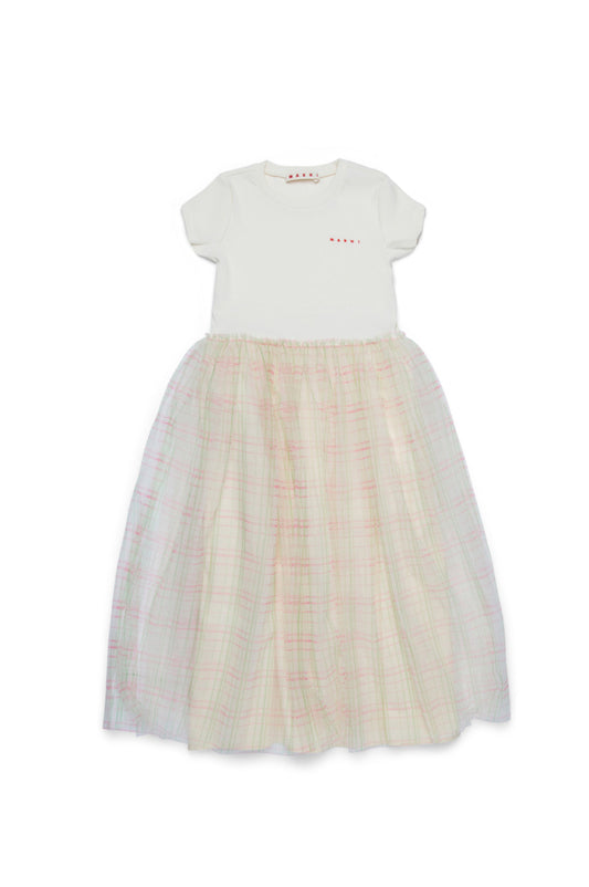 Plaid Tulle Dress Marni