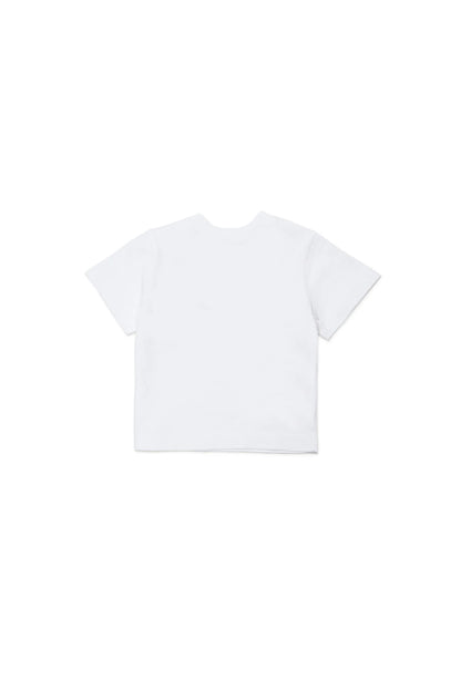 T-shirt with logo and floral embroidery Marni
