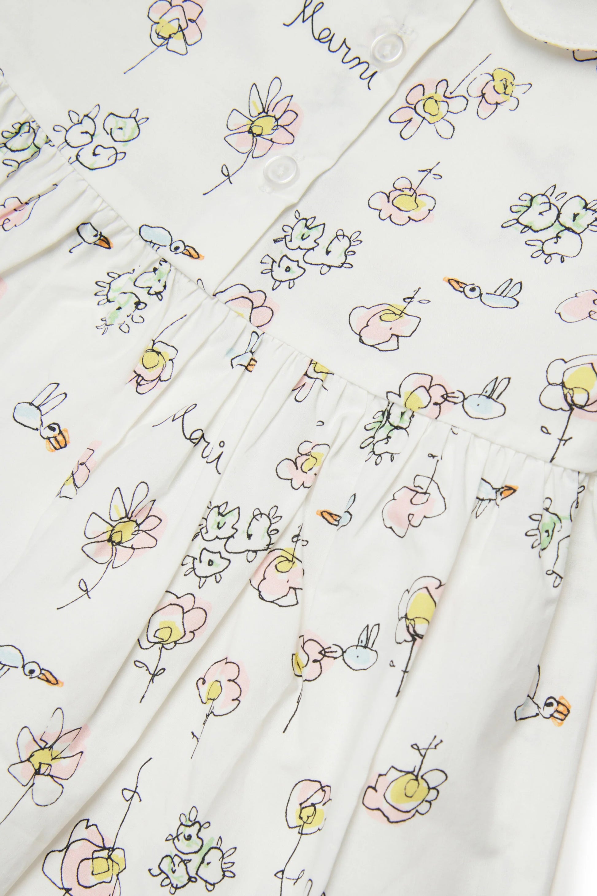 Collard floral print dress Marni
