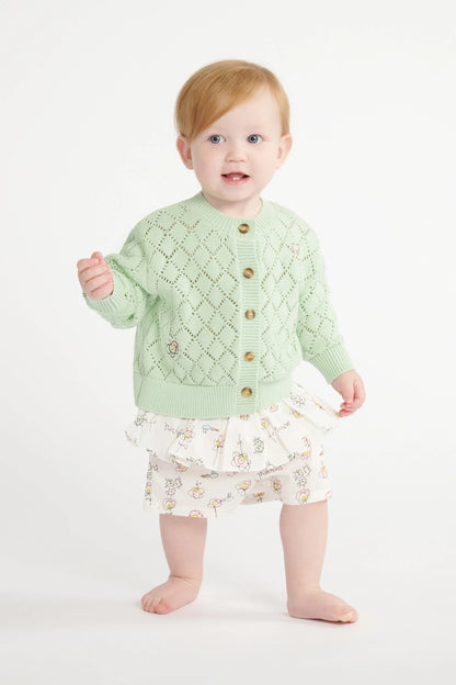 Openwork cardigan with floral embroidery Marni