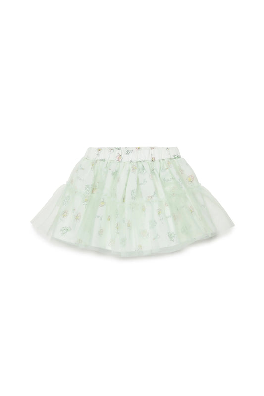 Tulle skirt with floral print Marni