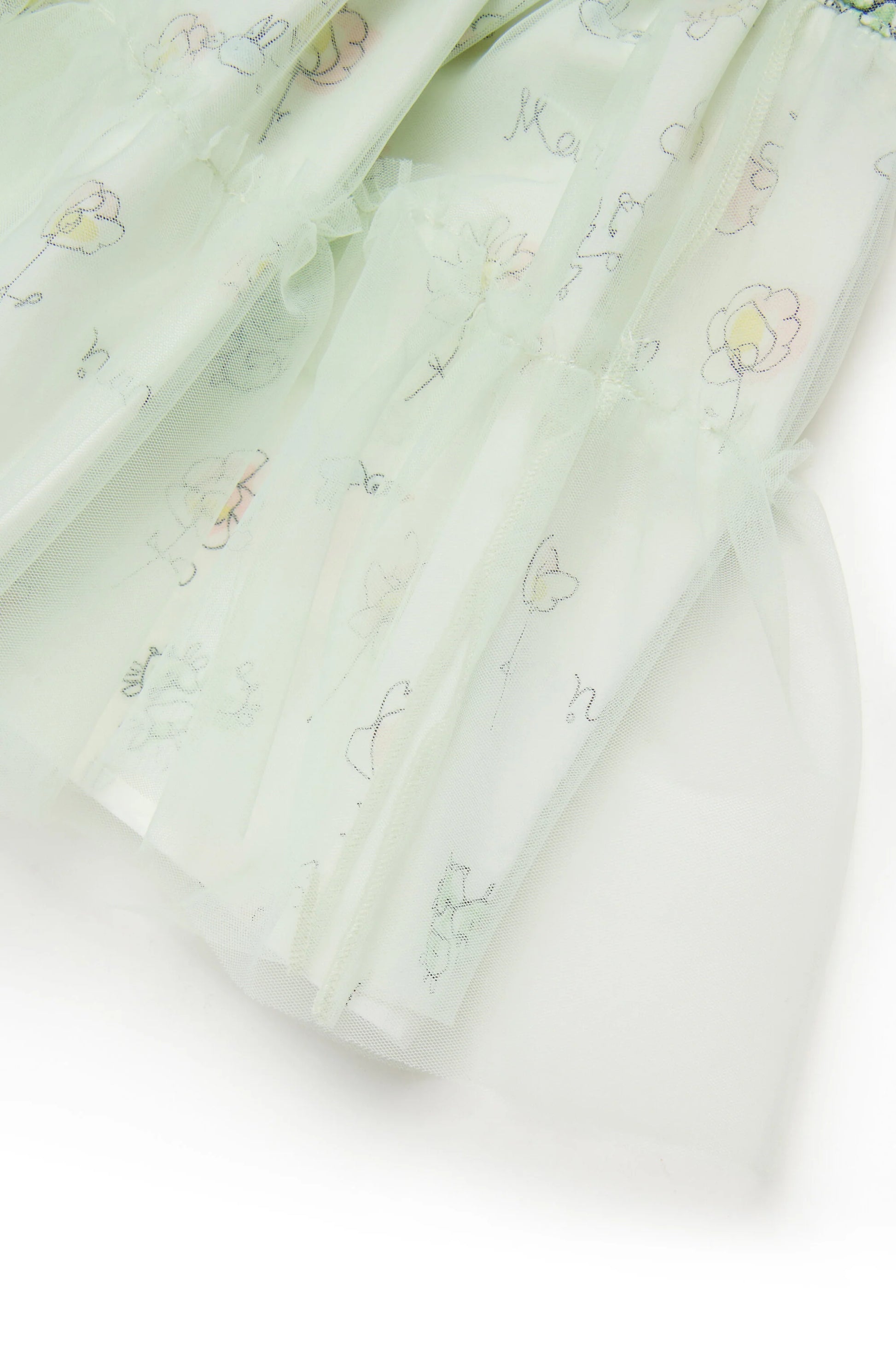 Tulle skirt with floral print Marni