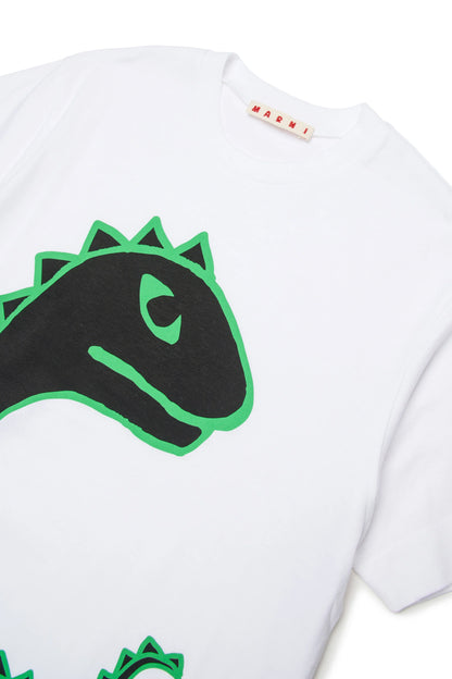 T-shirt with dinosaur print