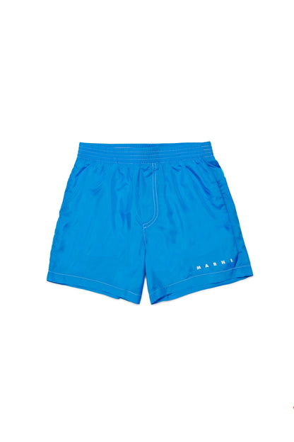Swim shorts with contrast stitch