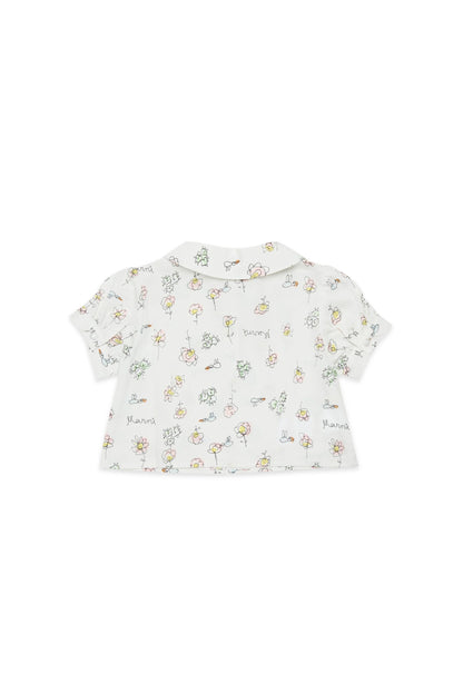 Short-sleeve shirt with floral print Marni