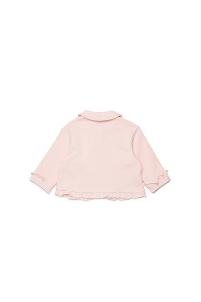 Jacket with ruffles and logo Marni