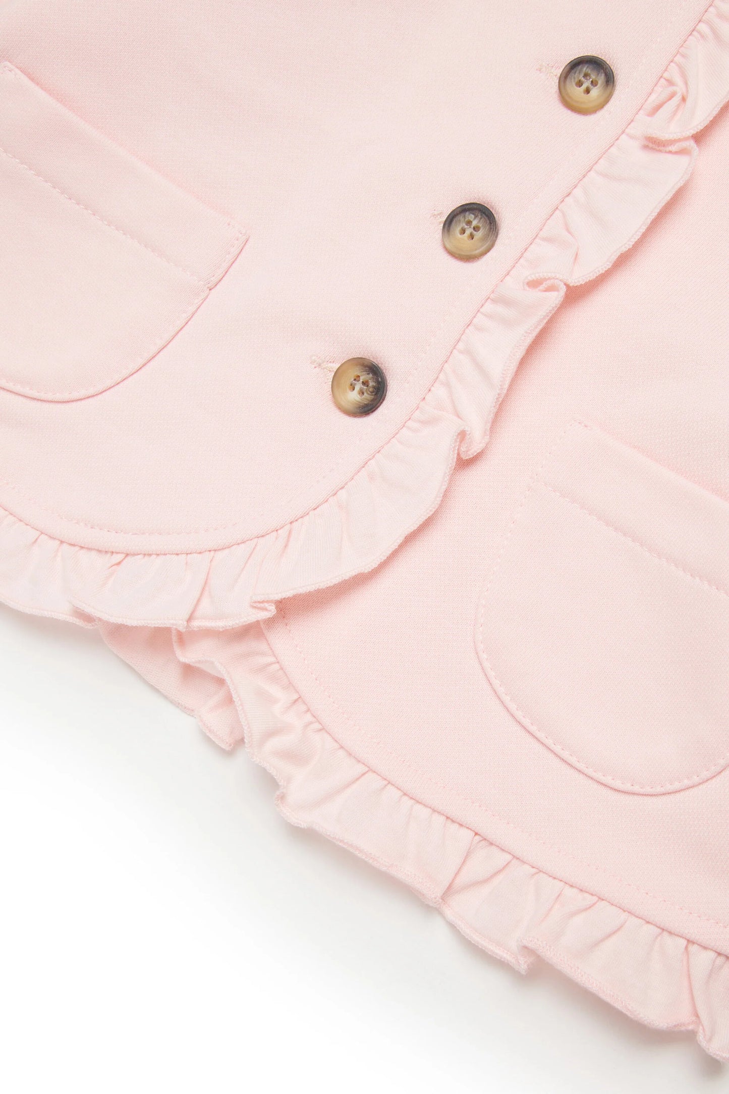 Jacket with ruffles and logo Marni
