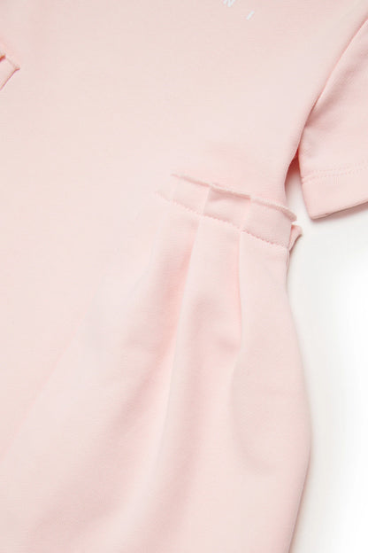 Pleated dress with logo Marni