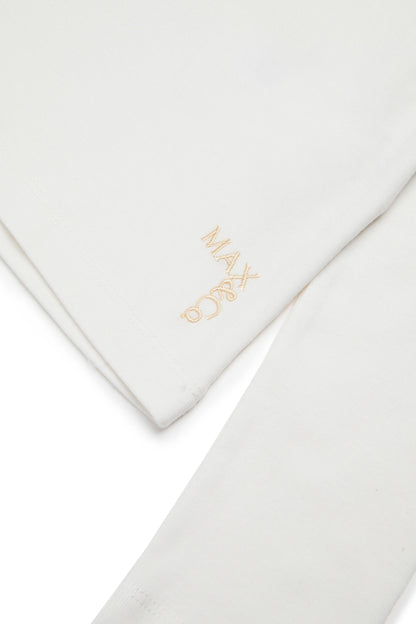 Cotton turtleneck with branded detail