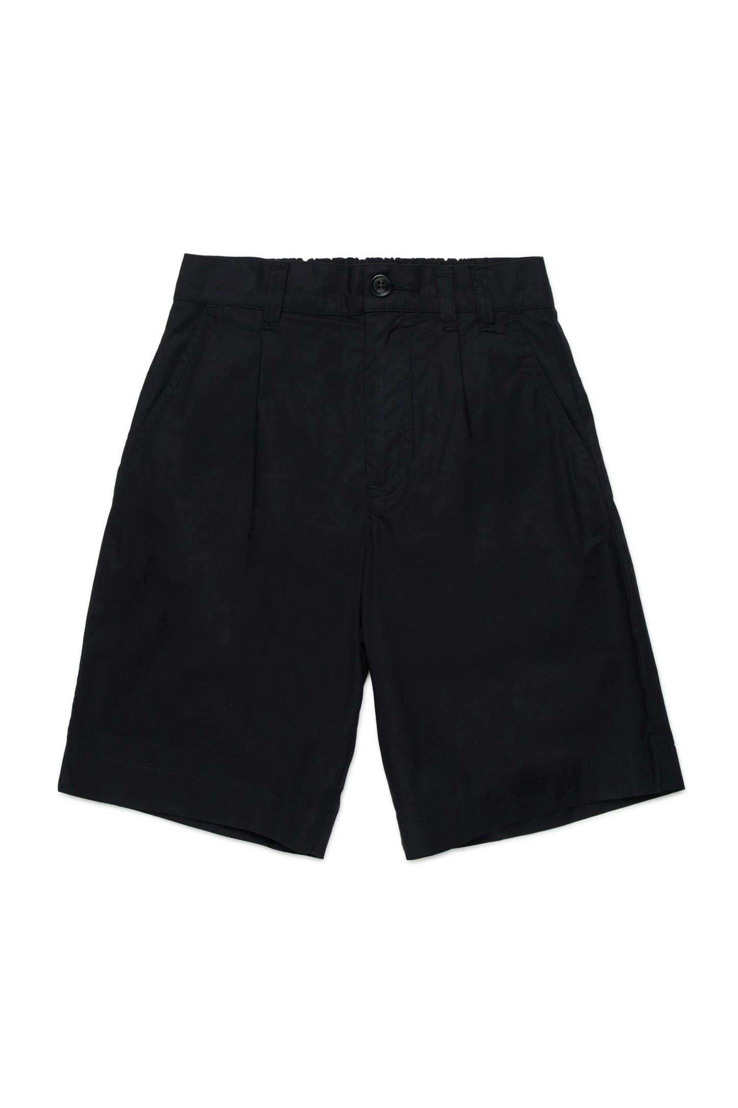 Refined Cotton Pleated Shorts
