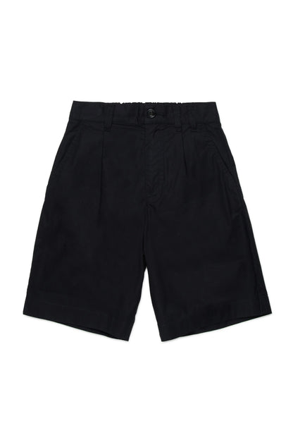 Refined Cotton Pleated Shorts