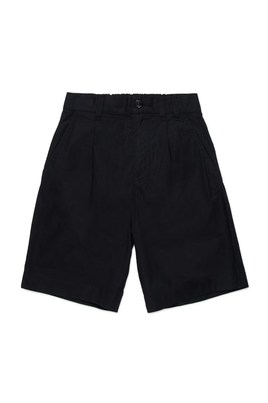 Refined Cotton Pleated Shorts