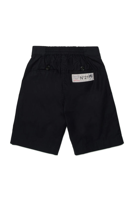 Refined Cotton Pleated Shorts