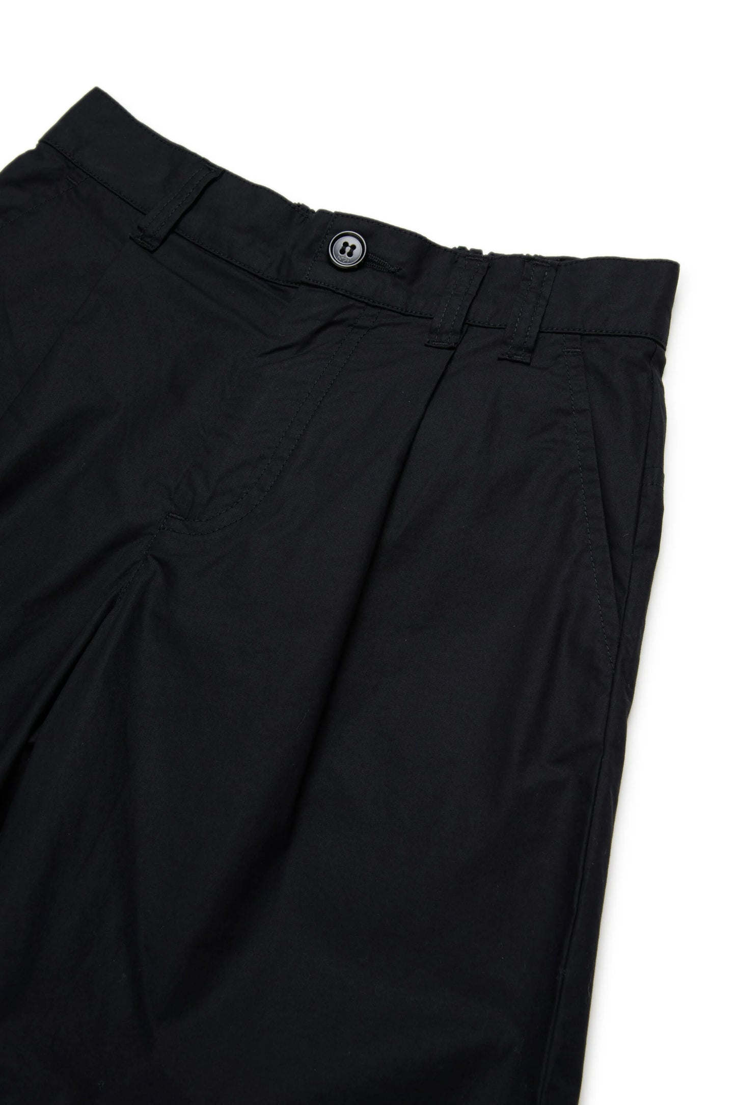 Refined Cotton Pleated Shorts