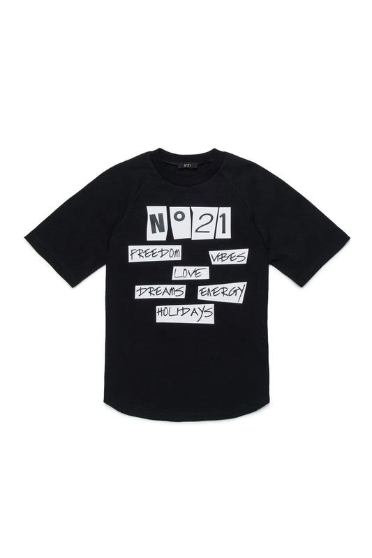 T-shirt with printed logo