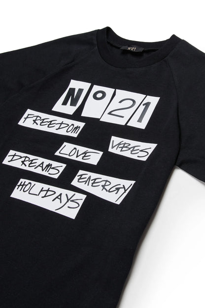 T-shirt with printed logo