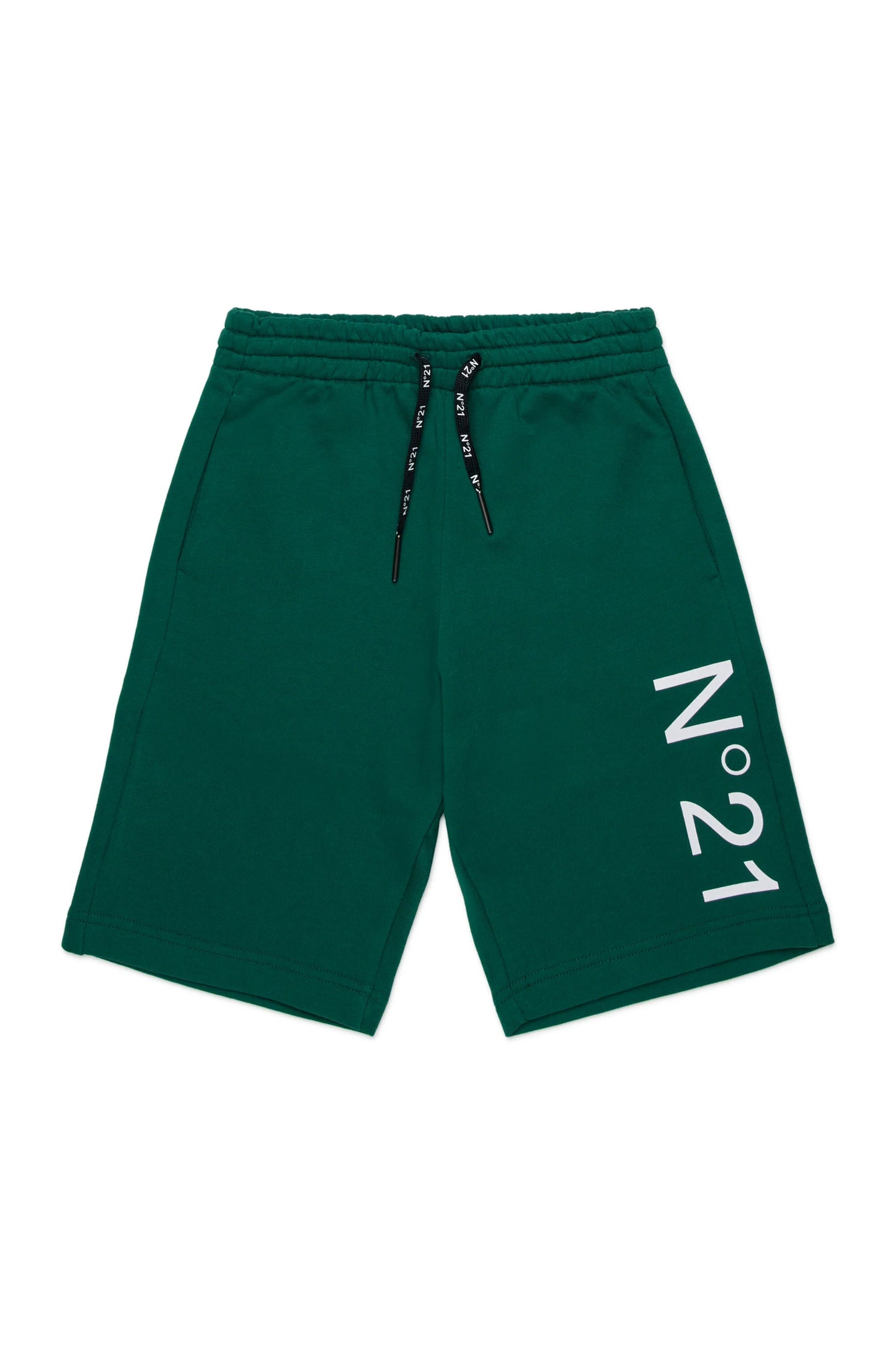 Fleece shorts with logo