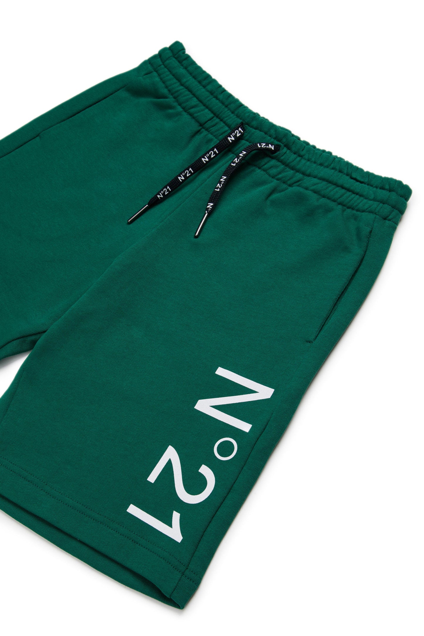 Fleece shorts with logo