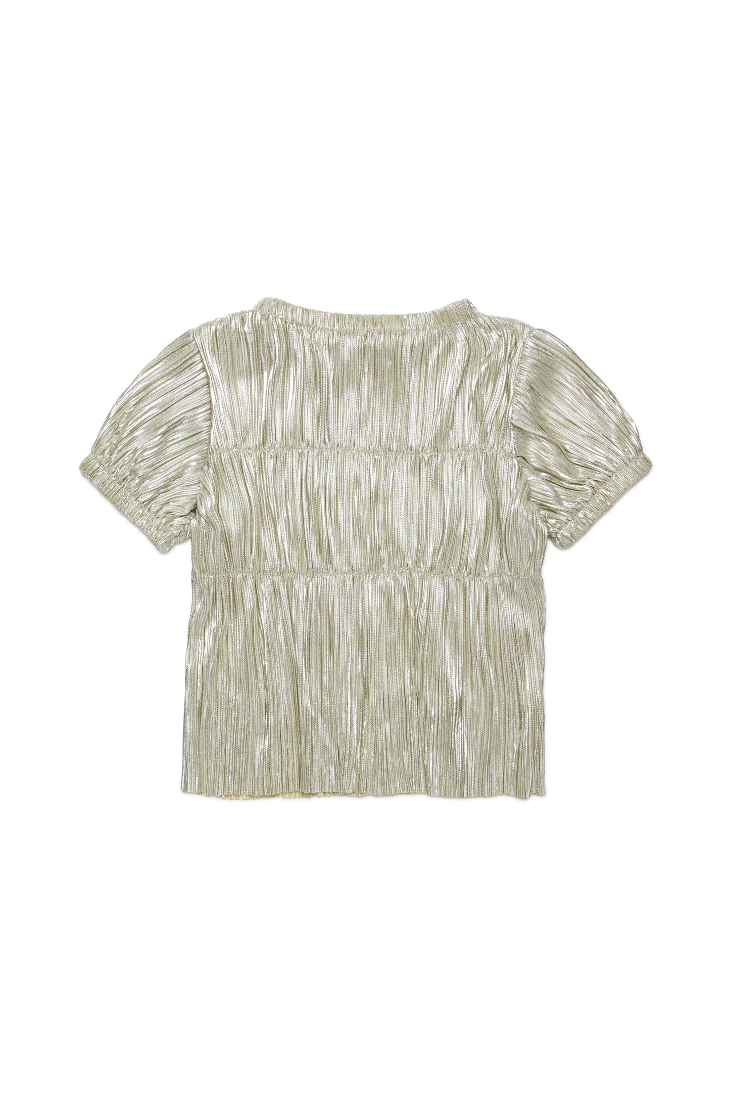 Metallic Pleated Shirt