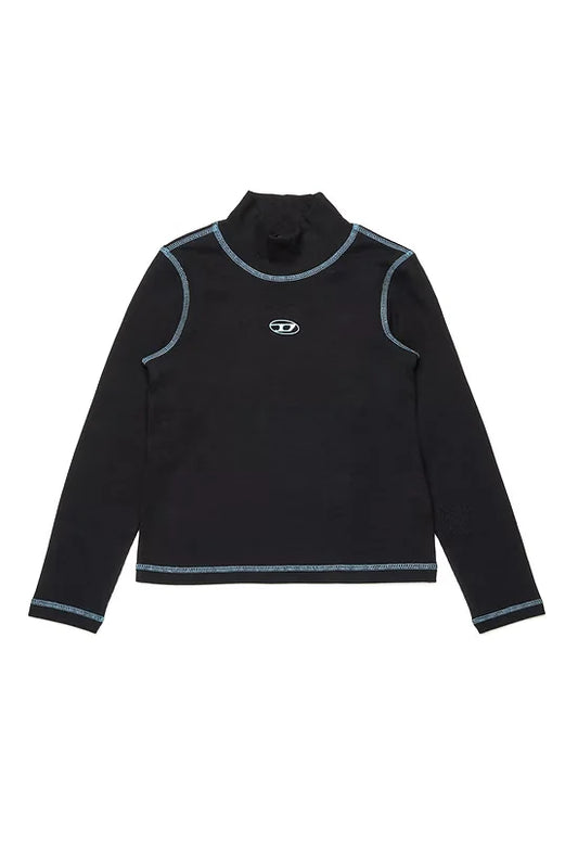 Oval D branded ribbed turtleneck