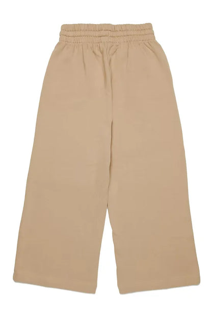 Heart print wide trouser