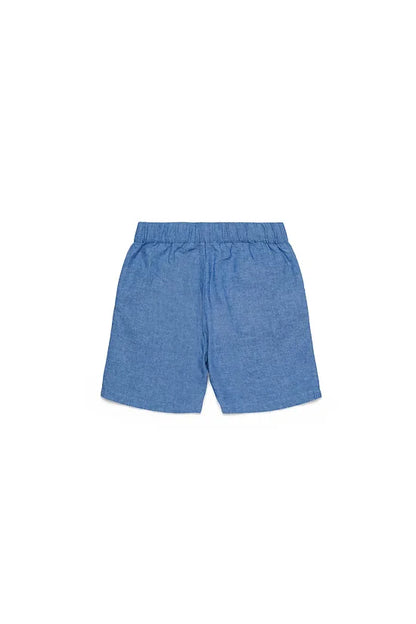 Chambray shorts with pocket detail