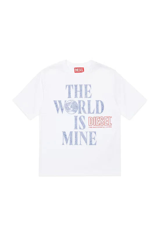 T-shirt with faded effect print