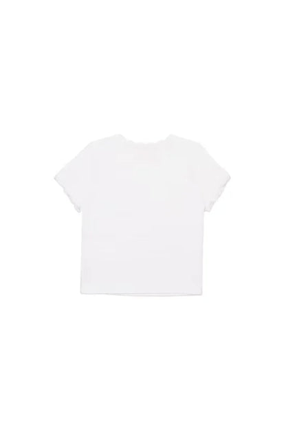 Graphic t-shirt with lace detail