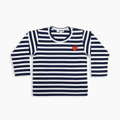 CDG PLAY Stripped T-shirt