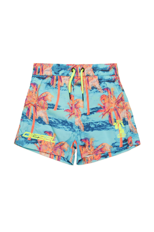 Palm Print Swim Shorts