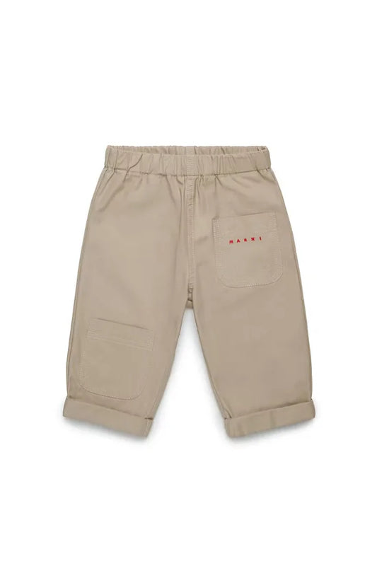 Branded Gabardine Pants