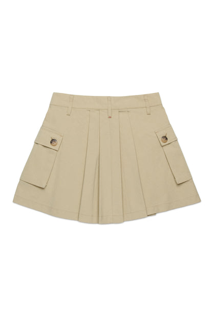 Pleated Cargo Skirt