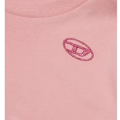 Jersey t-shirt with chiffon detail