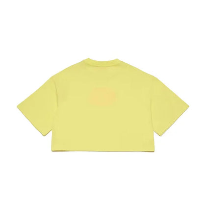 Puffy Print Cropped T-shirt